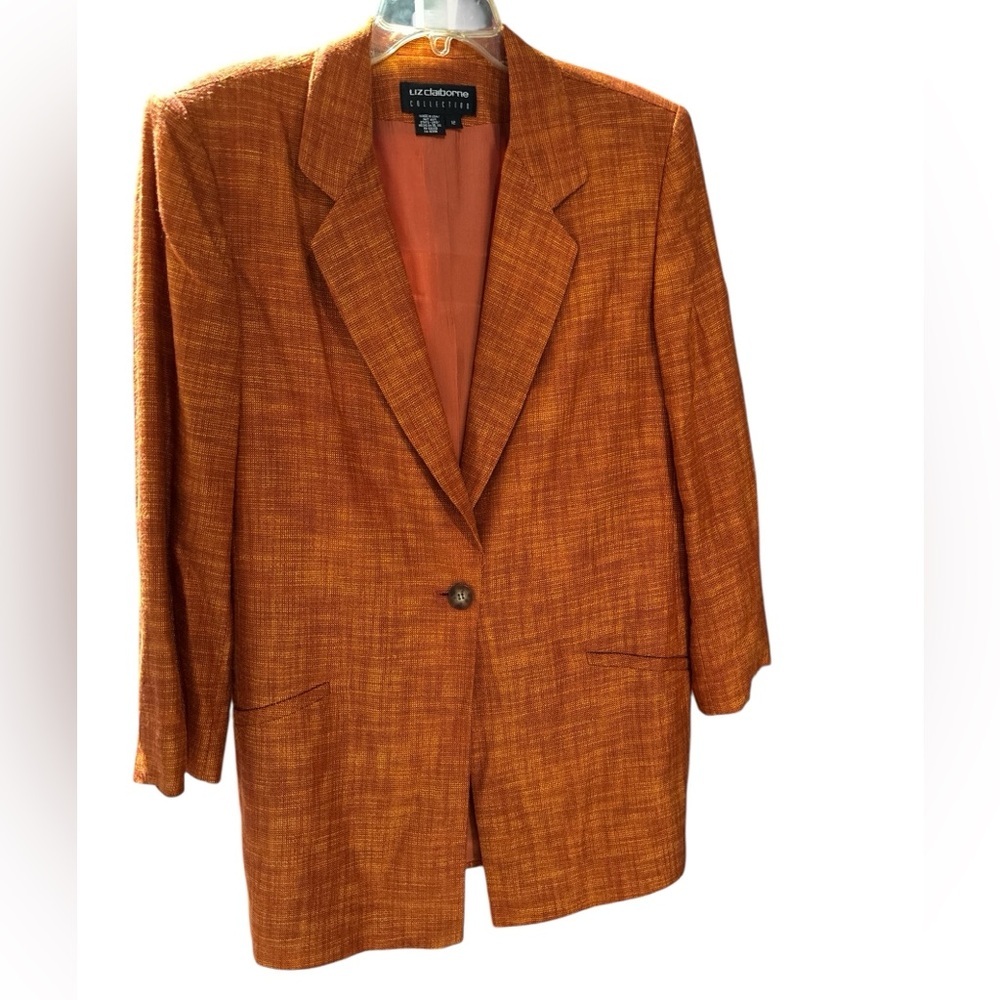 Liz Claiborne Burnt Orange Blazer - Picture 3 of 4